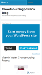 Mobile Screenshot of crowdsourcingpower.wordpress.com