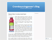 Tablet Screenshot of crowdsourcingpower.wordpress.com