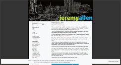 Desktop Screenshot of jeremyallen.wordpress.com