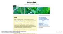 Desktop Screenshot of helpautism.wordpress.com