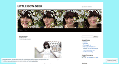 Desktop Screenshot of littlebowgeek.wordpress.com