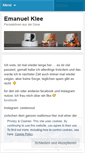 Mobile Screenshot of emanuelklee.wordpress.com