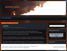 Tablet Screenshot of einheizradio.wordpress.com