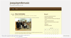 Desktop Screenshot of joaquinprofemusic.wordpress.com