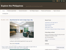 Tablet Screenshot of explorethephilippines.wordpress.com