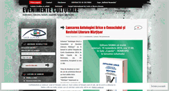 Desktop Screenshot of evenimenteculturale.wordpress.com