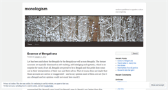 Desktop Screenshot of monologism.wordpress.com