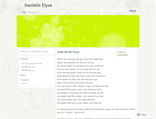 Tablet Screenshot of danielleelyse.wordpress.com
