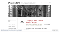 Desktop Screenshot of intenslife.wordpress.com