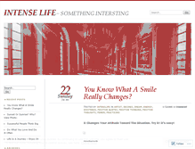 Tablet Screenshot of intenslife.wordpress.com
