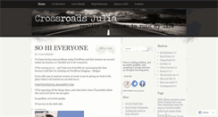 Desktop Screenshot of crossroadsjulia.wordpress.com