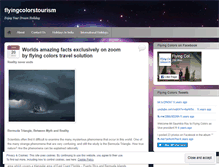Tablet Screenshot of flyingcolorstourism.wordpress.com