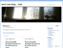 Tablet Screenshot of bensownblog.wordpress.com