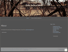 Tablet Screenshot of erikschuckers.wordpress.com