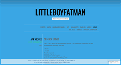 Desktop Screenshot of littleboyfatman.wordpress.com