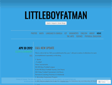 Tablet Screenshot of littleboyfatman.wordpress.com