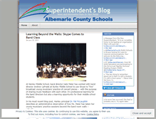 Tablet Screenshot of k12albemarlesupt.wordpress.com