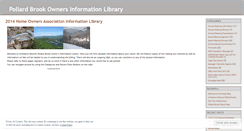 Desktop Screenshot of pollardbrookowners.wordpress.com