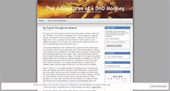 Desktop Screenshot of dndmonkey.wordpress.com