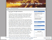 Tablet Screenshot of dndmonkey.wordpress.com