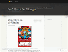 Tablet Screenshot of dontfeedaftermidnight.wordpress.com