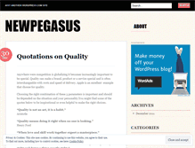 Tablet Screenshot of newpegasus.wordpress.com
