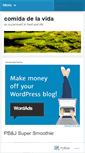 Mobile Screenshot of comidadelavida.wordpress.com