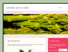 Tablet Screenshot of comidadelavida.wordpress.com