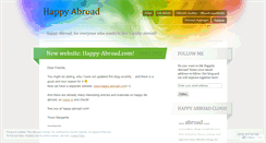 Desktop Screenshot of happyabroad.wordpress.com