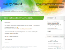 Tablet Screenshot of happyabroad.wordpress.com