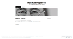 Desktop Screenshot of krebstagebuch.wordpress.com