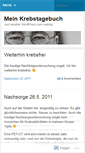 Mobile Screenshot of krebstagebuch.wordpress.com