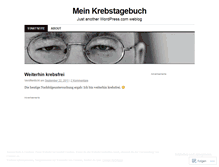 Tablet Screenshot of krebstagebuch.wordpress.com