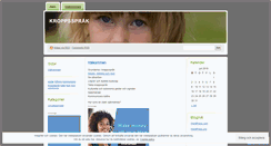 Desktop Screenshot of kroppsspraket.wordpress.com