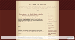 Desktop Screenshot of earlymodern.wordpress.com