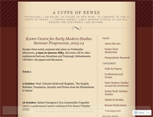 Tablet Screenshot of earlymodern.wordpress.com