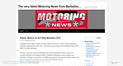 Desktop Screenshot of motoringnewsbarbados.wordpress.com