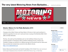 Tablet Screenshot of motoringnewsbarbados.wordpress.com