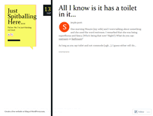 Tablet Screenshot of imjustspitballinghere.wordpress.com