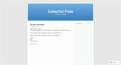 Desktop Screenshot of colourfulfixie.wordpress.com