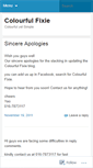 Mobile Screenshot of colourfulfixie.wordpress.com