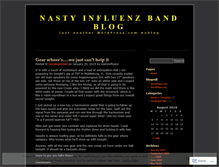 Tablet Screenshot of nastyinfluenz.wordpress.com