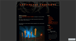 Desktop Screenshot of antisocialthoughts.wordpress.com
