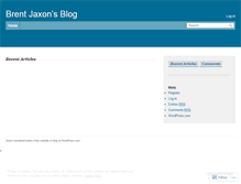 Tablet Screenshot of brentjaxon.wordpress.com