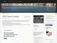 Tablet Screenshot of barefootlorena.wordpress.com