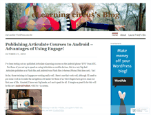 Tablet Screenshot of elearningcircus.wordpress.com