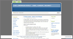 Desktop Screenshot of carikarirkerja.wordpress.com