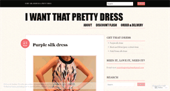 Desktop Screenshot of iwantthatprettydress.wordpress.com