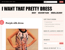 Tablet Screenshot of iwantthatprettydress.wordpress.com