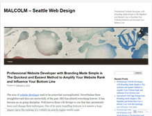 Tablet Screenshot of malcolmseattlewebdesign.wordpress.com
